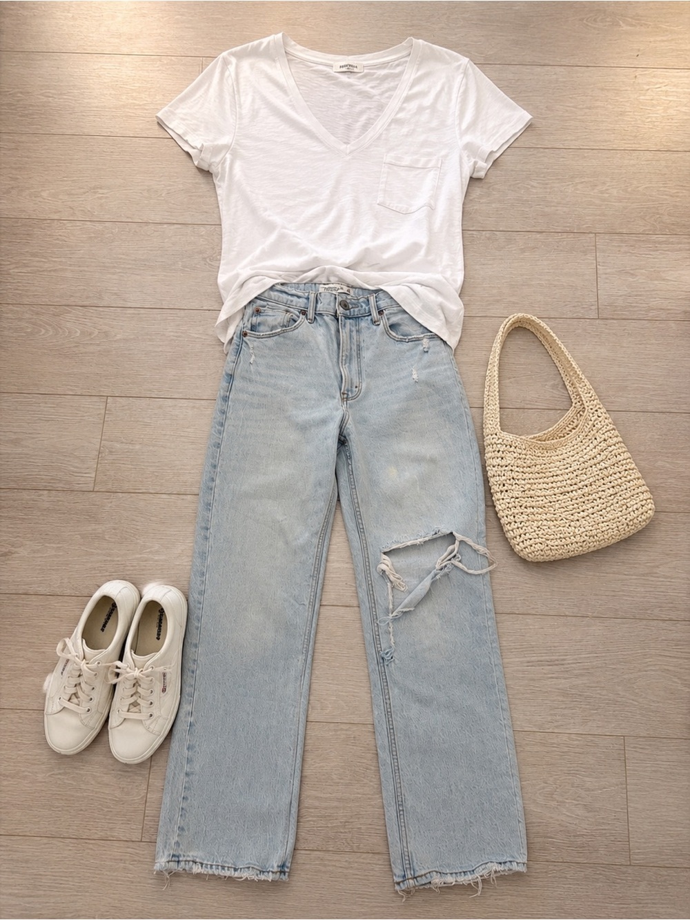 Abercrombie & Fitch Curve Love The 90’s Straight Ultra High Rise 25/0 S